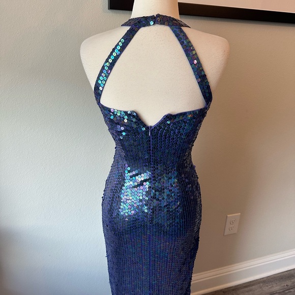 Adrianna Papell Evening Beautiful Vintage Sequin Dress - Picture 7 of 16